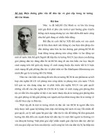 biện chứng giữa vấn đề dân tộc và giai cấp trong tư tưởng