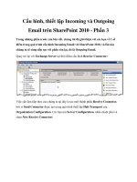 Tài liệu Cấu hình, thiết lập Incoming và Outgoing Email trên SharePoint 2010 - Phần 3 pdf