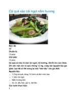 Tài liệu Cá quả xào cải ngọt nấm hương pptx