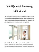 Tài liệu Vật liệu cách âm trong thiết kế nhà pdf