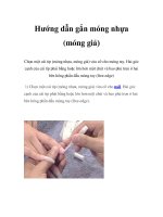 Tài liệu Hướng dẫn gắn móng nhựa (móng giả) doc