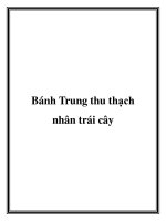 Tài liệu Bánh Trung thu thạch nhân trái cây pptx
