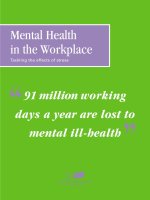 Tài liệu Mental Health in the Workplace Tackling the effects of stress pdf