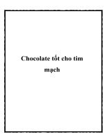 Tài liệu Chocolate tốt cho tim mạch ppt