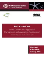 Tài liệu ITIL® V3 and ASL Sound Guidance for Application Management and Application Development docx