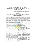 Tài liệu Điều tra sự phân bố của hoa lan Việt Nam và kết quả lưu giữ, đánh giá một số giống lan quý tại Gia Lâm - Hà Nội potx