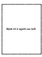 Tài liệu Bệnh trĩ ở người cao tuổi pptx