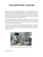 Tài liệu Viêm phổi hít phải ở người già pdf