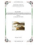 Đánh giá các nhân tố ảnh hưởng đến sự hài lòng của sinh viên trường đại học kinh tế huế đối với mạng ĐTDĐ viettel
