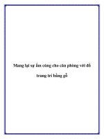 Tài liệu Mang lại sự ấm cúng cho căn phòng với đồ trang trí bằng gỗ potx