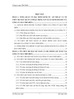 một số đánh giá về tình hình tổ chức hạch toán kế toán tại công ty may phố hiến