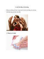 Tài liệu Cơ thể lên tiếng với bộ móng doc