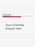 Tài liệu Hormon docx