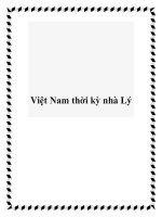Tài liệu Việt Nam thời kỳ nhà Lý doc