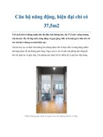 Tài liệu Căn hộ năng động, hiện đại chỉ có 37,5m2 pptx