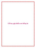 Tài liệu Lỗi hay gặp khiến con biếng ăn pot