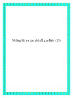 Tài liệu Những bài ca dao chủ đề gia đình doc