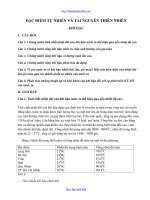 Tài liệu ĐẶC ĐIỂM TỰ NHIÊN VÀ TÀI NGUYÊN THIÊN NHIÊN ppt