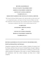 Tài liệu RETURN-LOADS BUREAUS TO SAVE WASTE IN TRANSPORTATION HIGHWAYS TRANSPORT COMMITTEE COUNCIL OF NATIONAL DEFENSE WASHINGTON, D. C. RESOLUTION PASSED docx