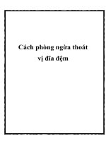 Tài liệu Cách phòng ngừa thoát vị đĩa đệm pptx