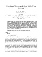 Pháp luật về thanh tra xây dựng ở việt nam hiện nay