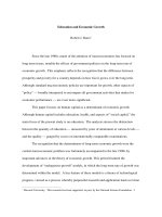 Tài liệu Education and Economic Growth pptx