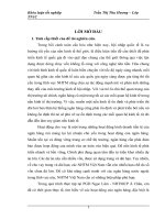 một số giải pháp nâng cao chất lượng cho vay trung dài hạn tại nhtmcp á châu – pgd ngọc lâm