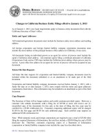 Tài liệu Changes to California Business Entity Filings effective January 1, 2013 ppt