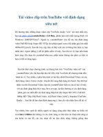Tài liệu Tải video clip trên YouTube với định dạng siêu nét pptx
