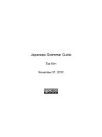 Japanese Grammar Guide