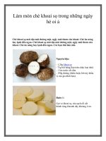 Tài liệu Làm món chè khoai sọ trong những ngày hè oi ả pdf
