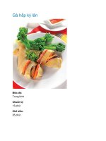 Tài liệu Gà hấp kỳ lân docx