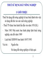 Tài liệu Thuế sử dụng đất nông nghiệp pot