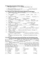 Tài liệu Đề Thi Thử Vào Lớp 10 Tiếng Anh 2013 - Phần 1 - Đề 4 pptx