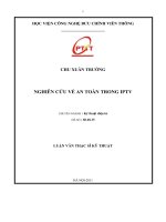 Nghiên cứu về an toàn trong IPTV