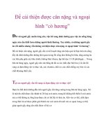 Tài liệu Để cải thiện được cân nặng và ngoại hình “cò hương” doc