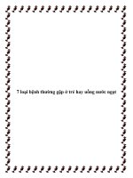 Tài liệu 7 loại bệnh thường gặp ở trẻ hay uống nước ngọt pdf