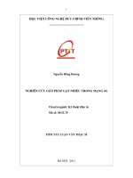 Nghiên cứu giải pháp gạt nhiễu trong mạng 4g