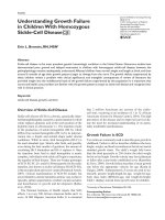 Tài liệu Understanding Growth Failure in Children With Homozygous Sickle-Cell Disease doc