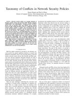 Tài liệu Taxonomy of Conﬂicts in Network Security Policies docx