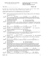 Tài liệu ĐỀ THI THỬ ĐẠI HỌC LẦN II NĂM 2011 MÔN THI: HOÁ HỌC docx