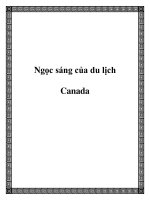 Tài liệu Ngọc sáng của du lịch Canada potx