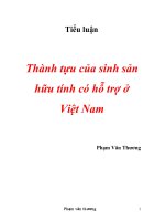Thành tựu của sinh sản hữu tính có hỗ trợ ở Việt Nam