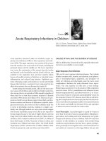 Tài liệu Acute Respiratory Infections in Children ppt