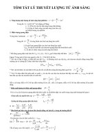 Tài liệu TÓM TẮT LÝ THUYẾT LƯỢNG TỬ ÁNH SÁNG potx