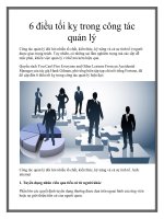 Tài liệu 6 điều tối kỵ trong công tác quản lý doc