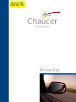 Tài liệu Private Car - Welcome to Chaucer Private Car doc