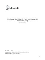 Tài liệu The Things that Make Me Weak and Strange Get pptx