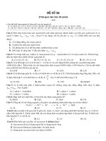 Tài liệu Đề thi thử hóa đề 6 pot