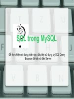 Tài liệu SQL trong MySQL potx